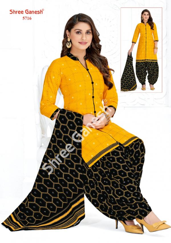 Shree Ganesh Panchi Vol-7 Cotton Patiyala Designer Dress Material